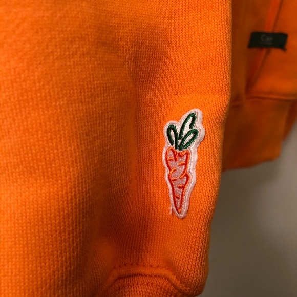 NEW ANWAR CARROTS 🥕 ORANGE HOODIE SWEATSHIRT - Picture 4 of 5